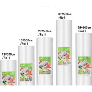 OxyFlowzy® - Vacuümrollen - Vacuumzakken Voedsel - Vacuumfolie - 5 stuks - Incl. Mini Sealer cadeau