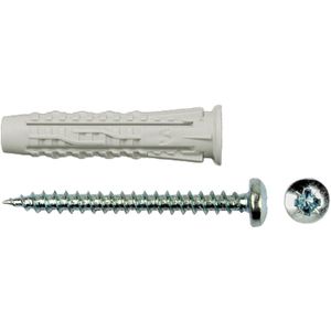 SMART | Nylon universeelplug + schroef CK 8x40 NZN | 6 st