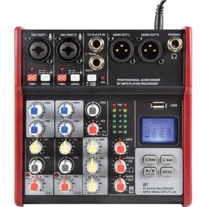 Citronic CSM-4 mixer met USB/Bluetooth en Delay effect