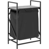 vidaXL - Wasmand - 1 - vak - met - plank - grijs - sonoma - eiken