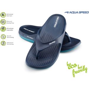 Aqua Speed ALCANO badslippers - Teenslippers Licht, Comfortabel en Duurzaam - Petrol/Navy 41