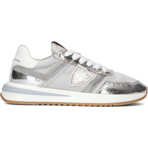 Philippe Model Tropez 2.1 Low Sneakers - Leer - Dames - Zilver - Maat 40