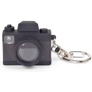 Kikkerland Sleutelhanger Camera Led 3,5 X 3 Cm Zwart