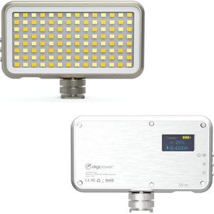 DigiPower ""Prosumer Videolicht"" Video LED Light DP-VL112 | 112 LED - 3 intensiteit modi, Cold Shou Mount, kleurenfilter, Oplaadbare accu, Smartphone houder