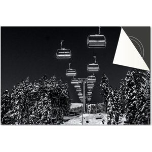 Inductie beschermer 76x51,5 - afdekplaat inductie mat - Dietrix Kookplaat beschermer - DELUXE - Winter-19-Skiliften