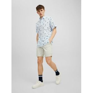 Jack & Jones Jack&Jones Aloha Aop Shirt SS Cashmere Blue BLAUW M