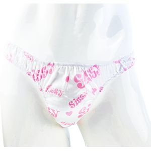 BamBella® Sexy String -Onesize - Roze print voor mannen Erotische Lingerie Heren wit mannen ondergoed slip