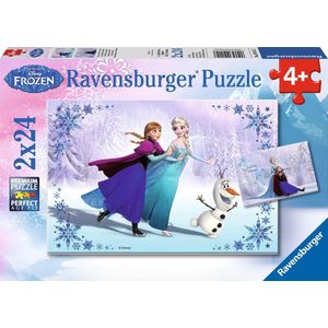 Disney Frozen Zussen Puzzel (2x24 stukjes)