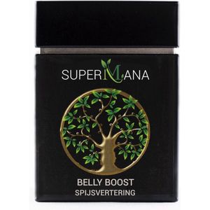 SuperMana kruidenthee - Belly Boost (spijsvertering) - kruidenthee die een bijdrage kan leveren aan een betere spijsvertering - herbal tea.