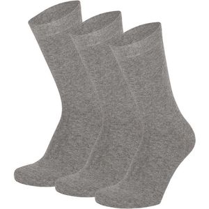 Apollo - Dames sokken - Sokken katoen dames - Sokken - Midden Grijs - Maat 35/42 - Dames sokken katoen 39 42 - Dames sokken naadloos