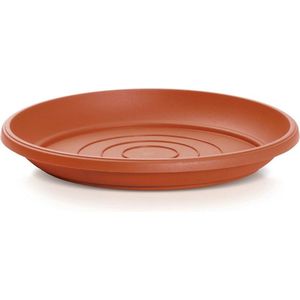 Prosperplast Opvangschaal/onderschaal voor bloempot/plantenpot - terracotta - rond - Dia 33 cm