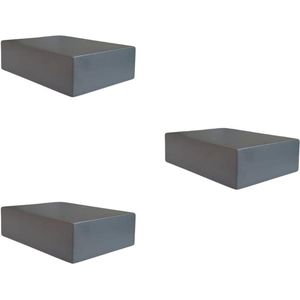Kleine Wandplanken voor Decoratieve Objecten - Antraciet - Set van 3 - Presentatie Vitrine Wandrek Wandrek
