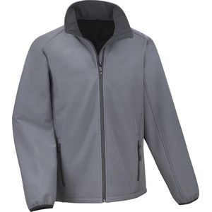 Senvi Sports Softshell Jas Unisex - Kleur Grijs/Zwart - Maat 3XL