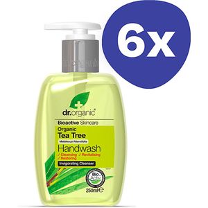 Dr Organic Handzeep Tea Tree BUNDEL (6x 250ml)