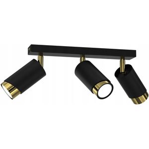 +Gratis. Plafondlamp LED plafondlamp verstelbaar 3x Gu10 EWILIGHT Bevel zwart