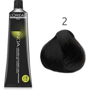 L'Oréal - INOA - 2 Bruin Zwart - 60 gr