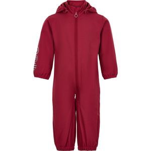 Minymo Kinder Outdoor Overall Softshell Suit Solid Deep Claret Red-80