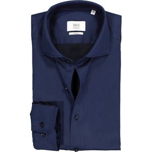 ETERNA 1863 slim fit casual Soft tailoring overhemd - twill heren overhemd - donkerblauw - Strijkvriendelijk - Boordmaat: 39