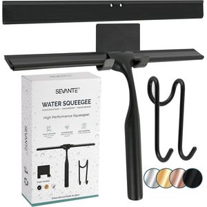 Douchewisser 24,5 cm - Metalen Raamwisser voor Douche, Glas en Spiegel - Duurzaam en Stijlvol Accessoire voor Badkamer