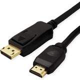 VALUE DisplayPort Kabel DP - UHDTV, M/M, zwart, 7,5 m