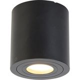 QAZQA capa - Moderne Dimbare LED Smart Plafondspot | Spotje | Opbouwspot incl. wifi met Dimmer - 1 lichts - Ø 9 cm - Zwart -