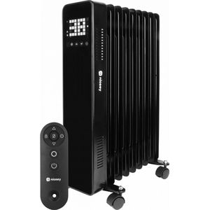 Niceey Smart Olieradiator - Elektrische Kachel - Oliegevulde Radiator - Thermostaat - Per App Bedienbaar - Met Afstandsbediening - Met Timer - 3 Standen - tot 2000W - Zwart