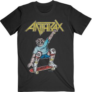 Anthrax - Spreading Skater Notman Vintage Heren T-shirt - M - Zwart