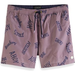 Scotch & Soda zwemshort logo ahoy paars - M