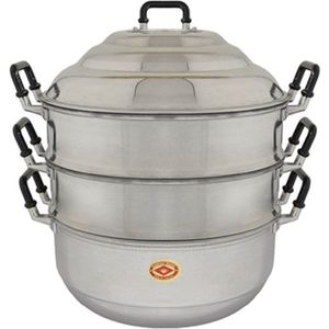 Diamond Brand - Stoompan - ⌀26 cm - 2 Laags - Geschikt Voor Gas - Aluminium