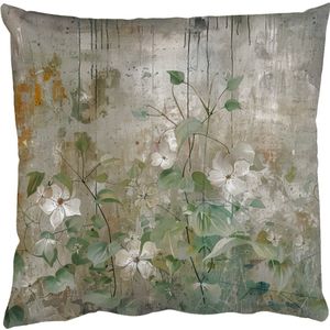 Sierkussens - Kussentjes Woonkamer - 40x40 cm - Bloemen - Bladeren - Abstract - Modern
