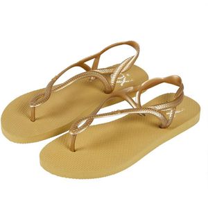 XQ - Teenslipper Sandalen Dames - Goud - Sandalen dames - Flip Flops dames