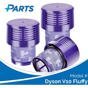 Dyson V10 Fluffy Filter Set van Plus.Parts® geschikt voor Dyson - 3 stuks