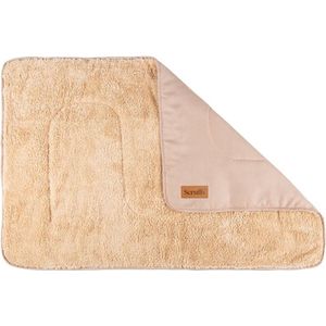Scruffs Cosy Blanket & Bone Toy Set - Dubbelzijdige deken met Pluche Knuffel - Roze - 110 x 72.5 cm