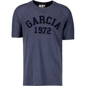 GARCIA Heren T-shirt Blauw - Maat S