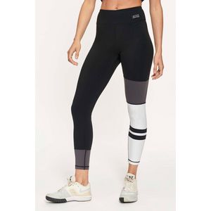 Active Panther Legging Demi Colour Block Sand-Black/White, Dames Legging met Hoge Taille voor Vrouwen - Boterachtig Zacht Niet Transparante Legging Voor Buikcontrole, Plus-maat Workout Gym Yoga Rekbare Broek