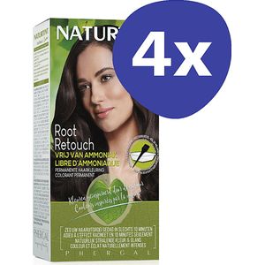 Naturtint Root Retouch Creme Donkerbruin (4x 45ml)