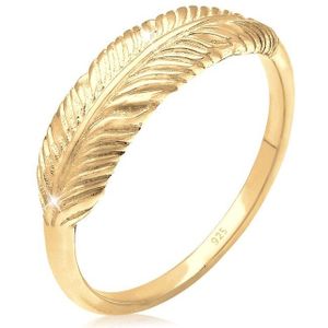 Elli Ringen Veer vleugel boho trend 925 zilver verguld