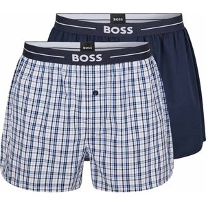 BOSS - Boxershorts 2-Pack Navy - Heren - Maat XL - Regular-fit