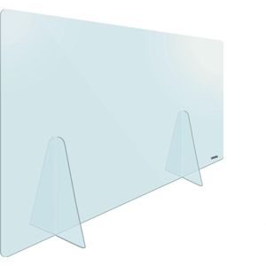 DESQ® Tafel Preventiescherm | 160 x 65 cm | 5 mm dik helder transparant Plexiglas