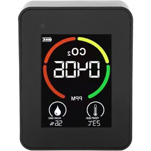 Air Quality Detector 3-in-1 Indoor CO2 Temperature and Humidity Monitor USB Charger TVOC Tester for Home Use