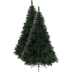 Kunstbomen/kunst kerstbomen - set van 2x stuks - groen - 150 cm