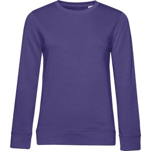 Organic Inspire Crew Neck Sweater Women B&C Collectie Radiant Purple/Paars maat S