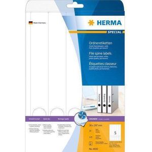 HERMA Inkjet mapetik. A4 wit 38x297 mm Papier 125 St.