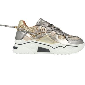 DWRS JUPITER glitter Silver/Champagne - Dames Sneaker - J5554C-65 - Maat 39