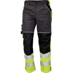 Knoxfield Broek HV fluor antraciet/geel, maat 52