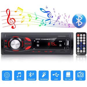 MoTronics by HIVOZ autoradio met Bluetooth, USB, SD, AUX, FM en afstandsbediening – 1 DIN – 12V – eenvoudige MP3-speler met handsfree bellen