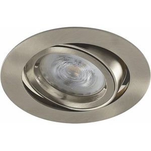 LED inbouwspot Mattias -Rond RVS Look -Sceneswitch -Dimbaar -5W -Philips LED
