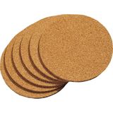 12x Ronde onderzetters van kurk 10 cm - Rond - Onderzetter voor drinkglazen - Kurken onderzettertjes set