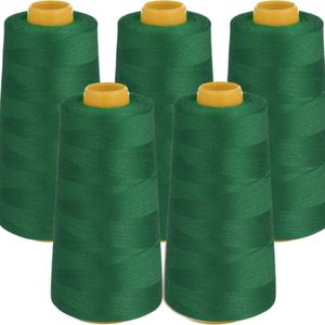 5 STUKS Stevige Lockgaren Groen 2740 Meter voor Lockmachine - no. 222