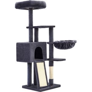 Luxe Krabpaal Joslyn - Voor Katten - 135cm - Zwart - Zachte Kattenmand Hangmat - Kattenspeelgoed - Geschikt voor kleine kittens